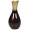 Uniquewise Aluminium-Casted Modern Decorative Flower Table Vase, Two Tone Brown and Gold 6.75 Inch QI004134.S - alternate 5